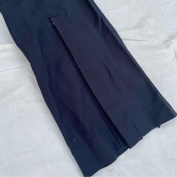 Dolce & Gabbana Black High Waist Diamanté Buckle Belt Button Wide Leg Pants! - Picture 5 of 13